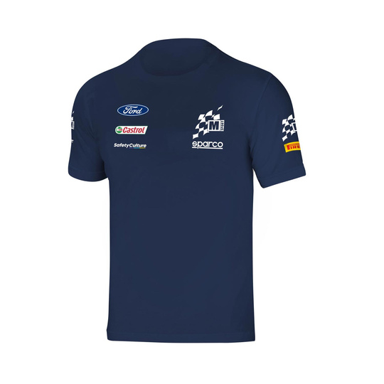 Koszulka t-shirt Team M-Sport Sparco Ford World Rally Team granatowa