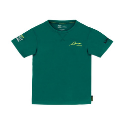 T-shirt dziecięcy zielony Alonso Kimoa Aston Martin F1 