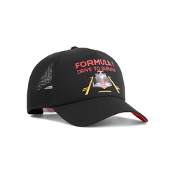 Czapka baseballowa męska DTS Trucker czarna Formula 1 2025