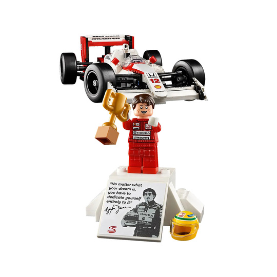 Model bolidu Ayrton Senna Icons McLaren MP4/4 LEGO