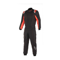 Kombinezon Alpinestars KMX-9 V2 czarno-czerwony fluo (homologacja CIK)