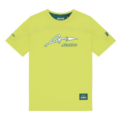 T-shirt męski limonkowy Band Alonso Kimoa Aston Martin F1 2024