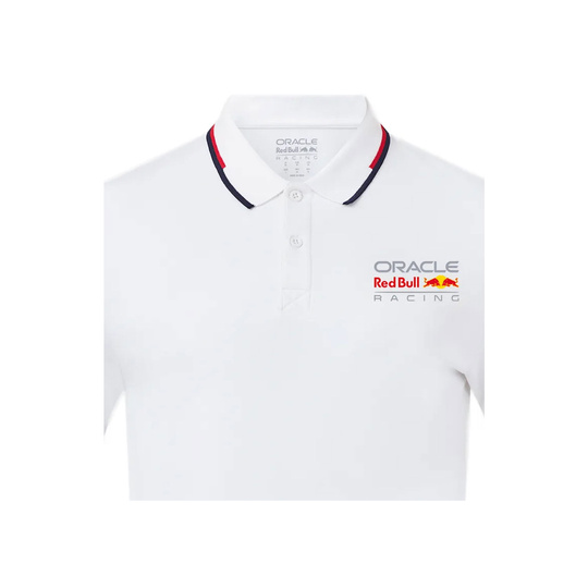 Polo męskie Core Logo białe Red Bull Racing 2025