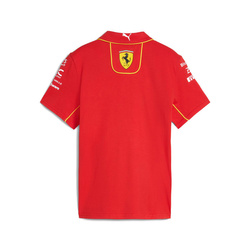 Koszulka Polo dziecięca czerwona Team Ferrari F1 2024