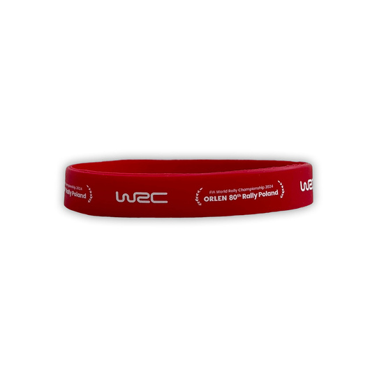 Opaska na nadgarstek Rally Poland WRC czerwona