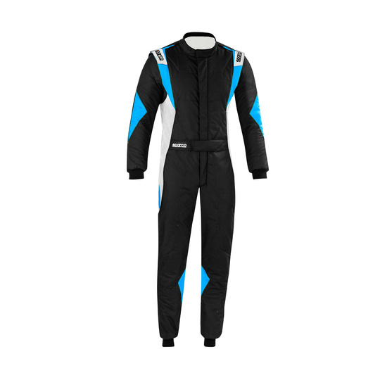 Kombinezon Sparco Superleggera czarny/niebieski (FIA)