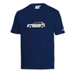 Koszulka t-shirt Lancia HF Delta Integrale Sparco granatowa/biała