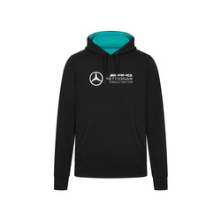 Bluza męska Hoody Logo Black Mercedes AMG F1 2024