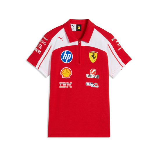 Koszulka polo dziecięca Team Scuderia Ferrari F1 2026