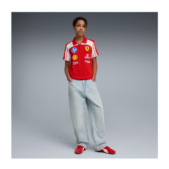 Koszulka polo dziecięca Team Scuderia Ferrari F1 2026
