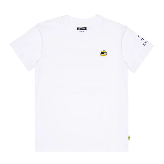 Koszulka t-shirt Ayrton Senna Helmet Ayrton Senna Collection 2026 biała