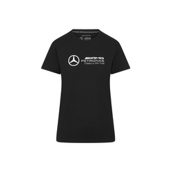 T-shirt damski Large Logo czarny Mercedes AMG F1 2024