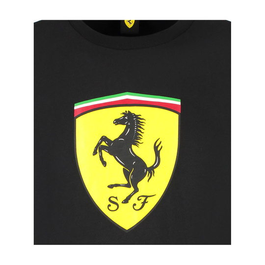 Koszulka t-shirt dziecięca Shield Scuderia Ferrari F1 czarna
