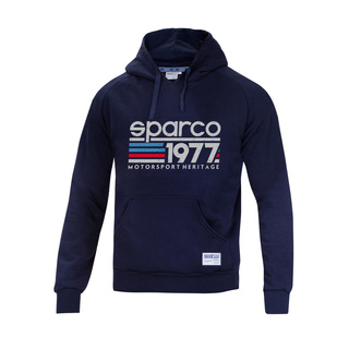 Bluza z kapturem 1977 Sparco granatowa