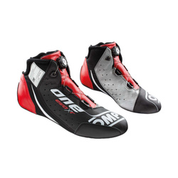 Buty OMP ONE EVO X R czarno-czerwone (FIA)