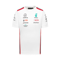 T-shirt męski Team biały Mercedes AMG F1 