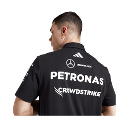 Polo męskie Team czarne Mercedes AMG F1 2025