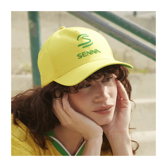 Czapka z daszkiem Debossed Logo Ayrton Senna Collection 2026 żółta