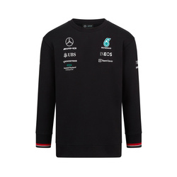 Bluza męska Crew Team Black Mercedes AMG F1 