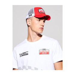 Czapka baseballowa Trucker czerwona Rally Poland WRC 2024