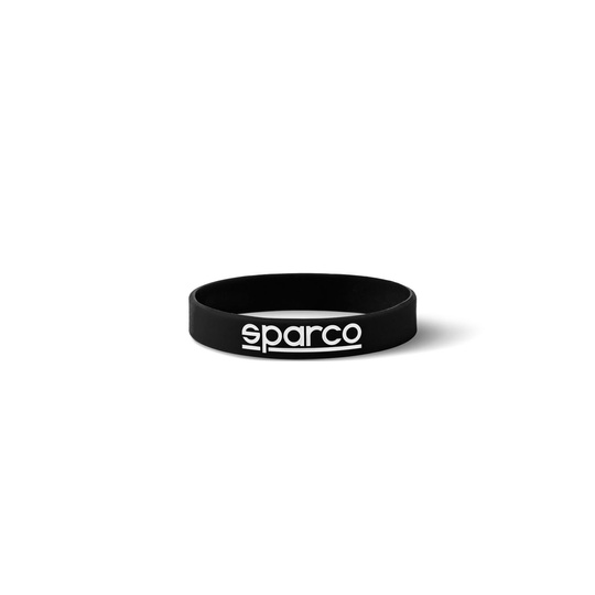 Opaska silikonowa na nadgarstek LOGO Sparco czarna