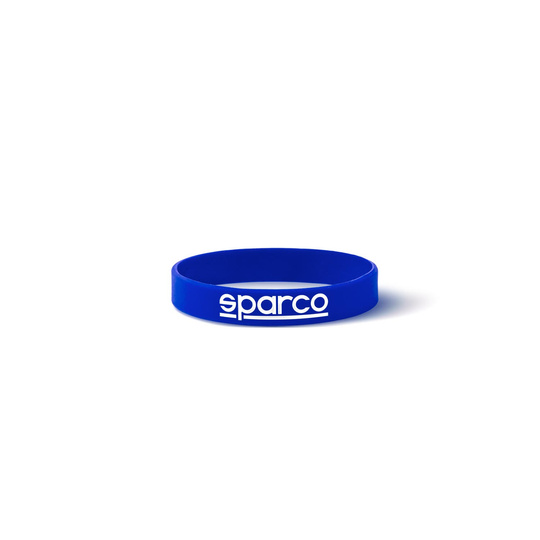 Opaska silikonowa na nadgarstek LOGO Sparco niebieska