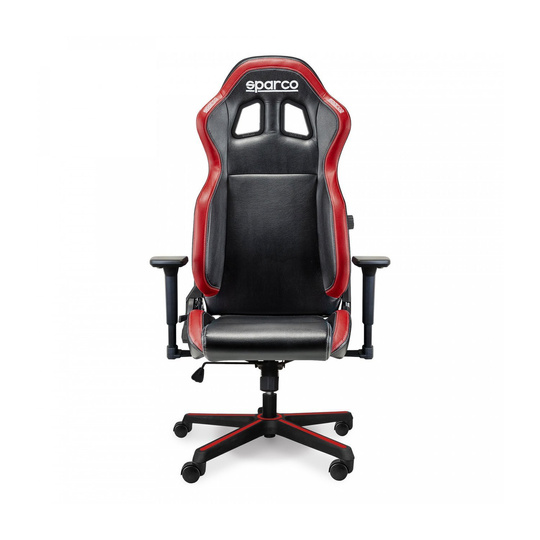 Fotel biurowy Sparco Icon czarny/czerwony