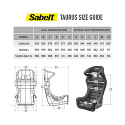 Fotel Sabelt TAURUS M (homologacja FIA)