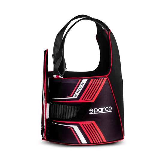 Kamizelka ochronna Sparco K-Track czarna/czerwona