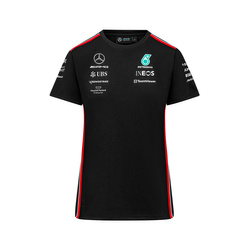 T-shirt damski Team Black Mercedes AMG F1 