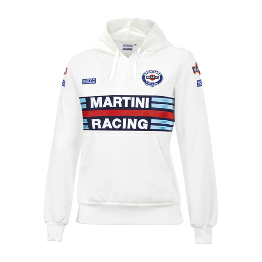 Bluza damska z kapturem Martini Sparco biała