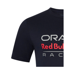 T-shirt męski Front Logo granatowy Red Bull Racing 2025