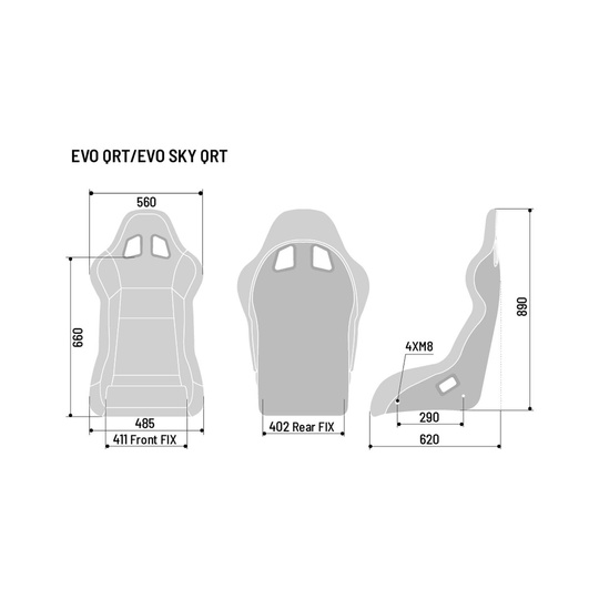Fotel Sparco EVO QRT SKY MY20 (FIA)