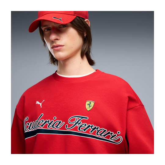 Bluza Crew Neck Scuderia Ferrari F1 2026 czerwona