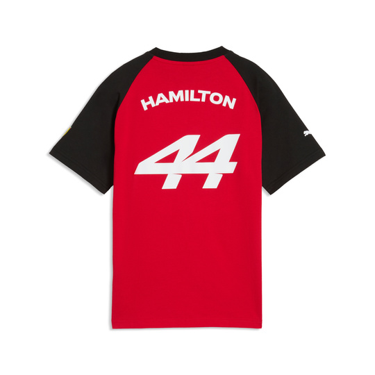 Koszulka t-shirt dziecięca Lewis Hamilton Graphic Scuderia Ferrari F1 2026 czerwona
