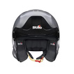 Kask Stilo Venti Trophy Jet Hans srebrny (FIA)