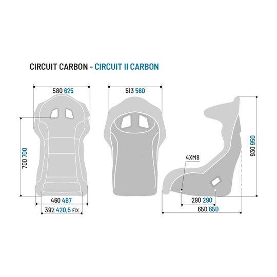 Fotel Sparco Circuit Carbon (FIA)