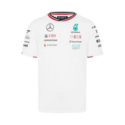 T-shirt męski Team biały Mercedes AMG F1 2024