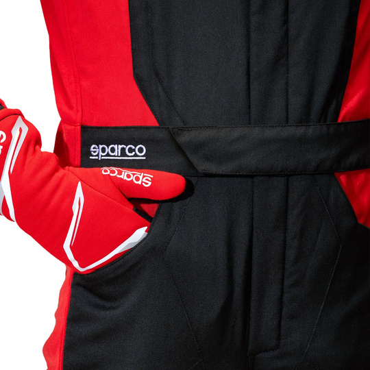 Kombinezon Sparco Sprint Advanced czarny/czerwony (FIA)