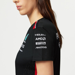 T-shirt damski Team Black Mercedes AMG F1 