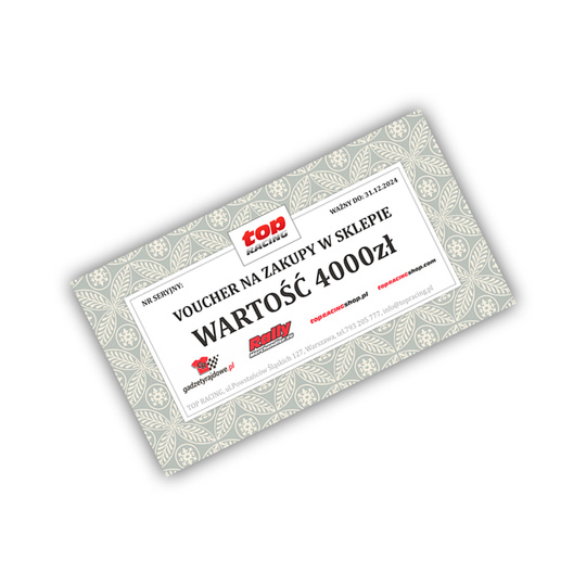 Voucher o wartości 4000 zł