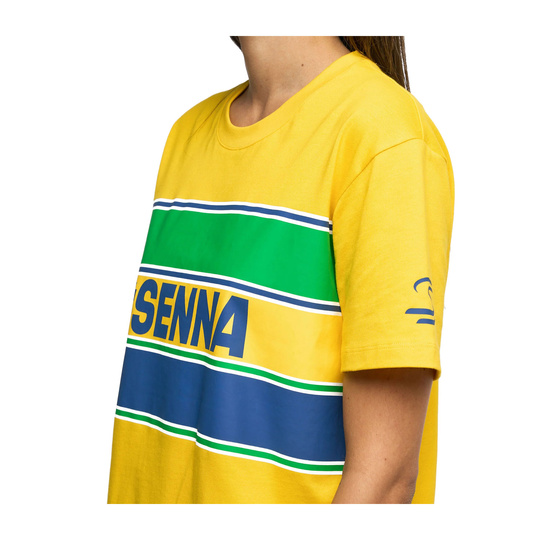 Koszulka t-shirt Ayrton Senna Hashtag Ayrton Senna Collection żółta