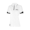 Koszulka polo damska ZIP MY24 Sparco biała