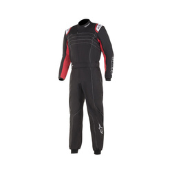 Kombinezon Alpinestars KMX-9 V2 czarno-czerwony (homologacja CIK)