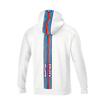Bluza z kapturem Stripe Martini Racing Sparco biała