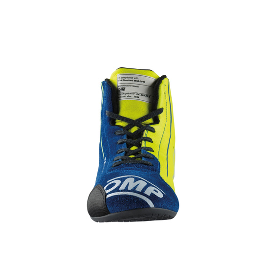 Buty OMP Tecnica MY25 granatowe/żółte (FIA)