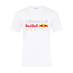 T-shirt męski Front Logo biały Red Bull Racing 2025