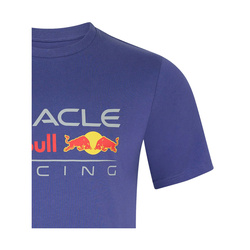 T-shirt męski Front Logo niebieski Red Bull Racing 2025