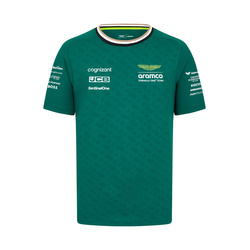 T-shirt dziecięcy zielony Alonso Aston Martin F1 2024