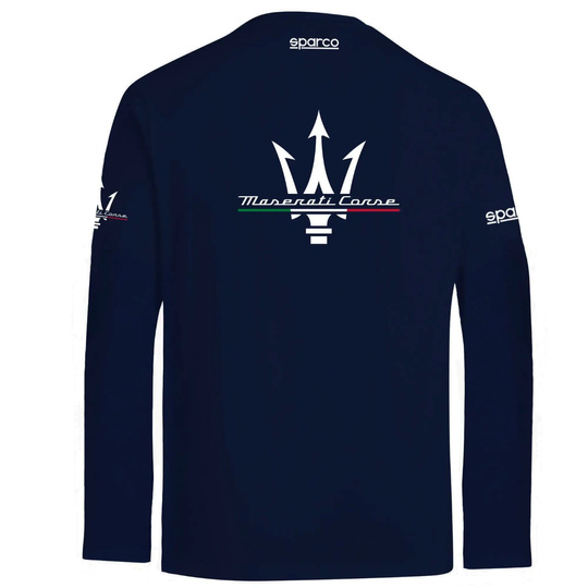 Koszulka Longsleeve Maserati Corse Sparco granatowa